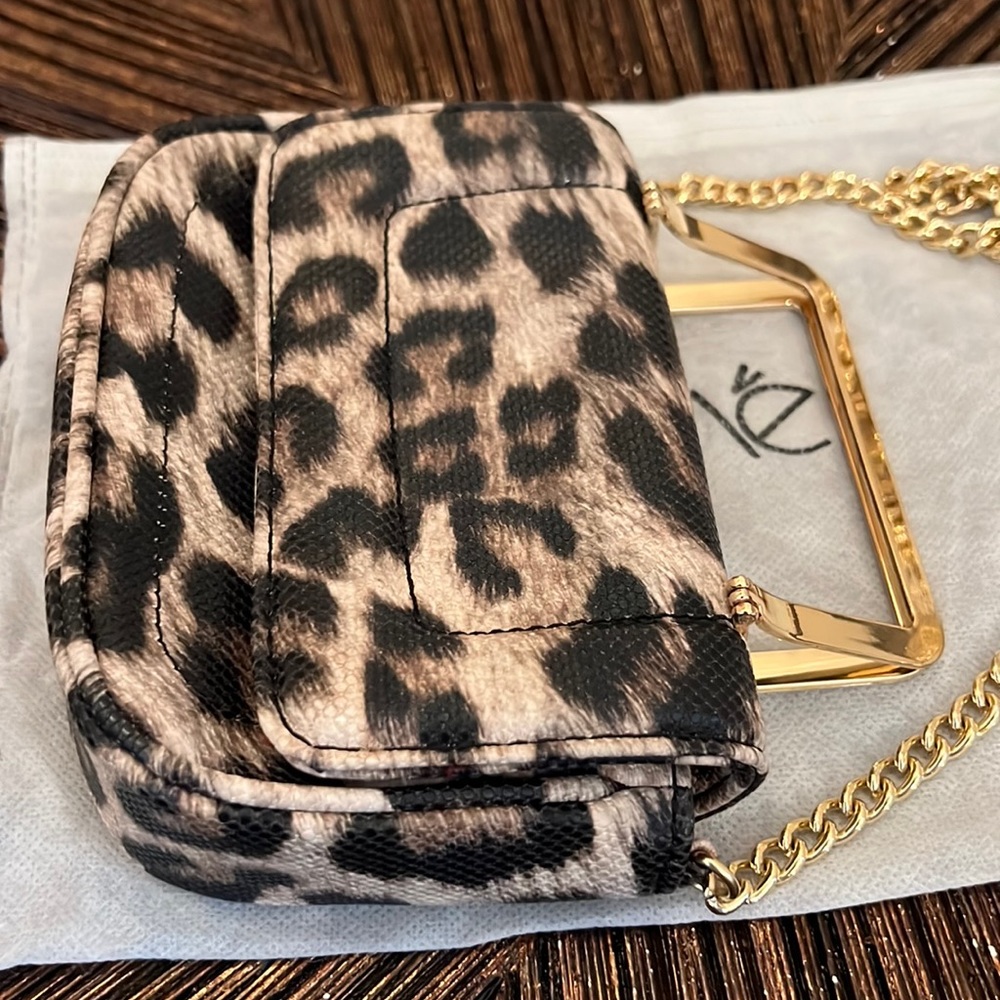 Cache Leopard Print Mini Crossbody Handbag - image 7